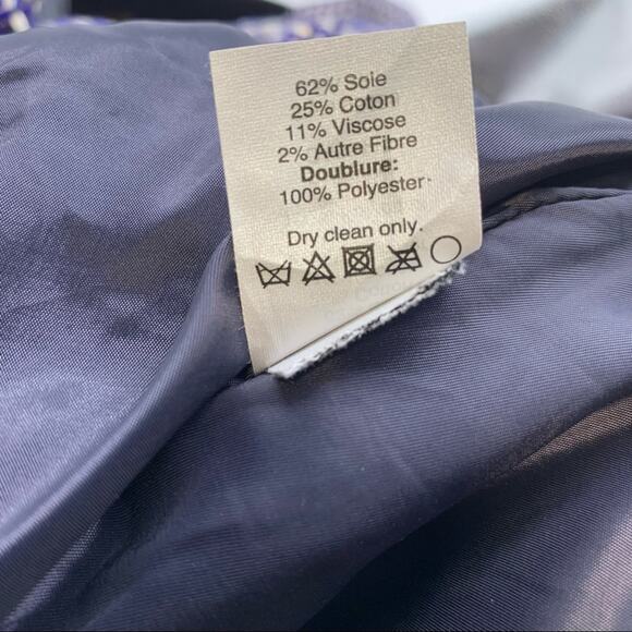 J.Crew Purple Metallic Tweed Cafe Capri Dress Pants-4 - Picture 8 of 9